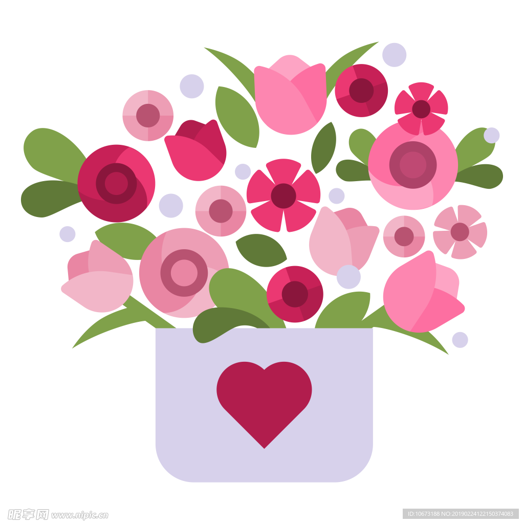 卡通花束图片