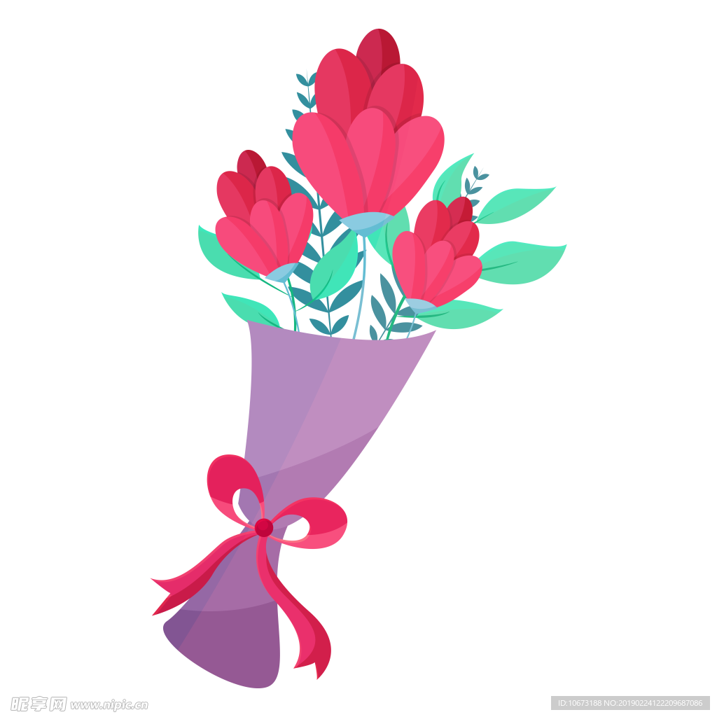 卡通花束图片