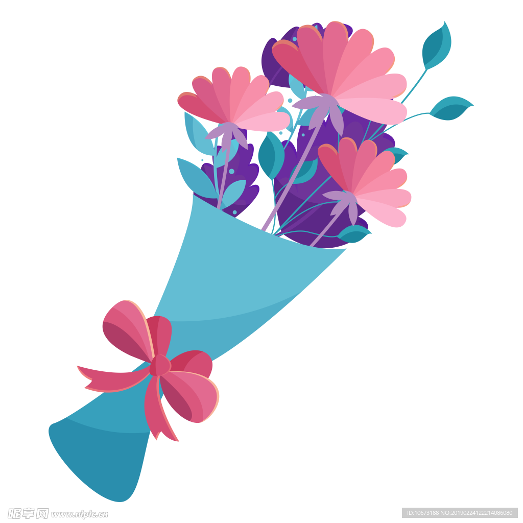 卡通花束图片
