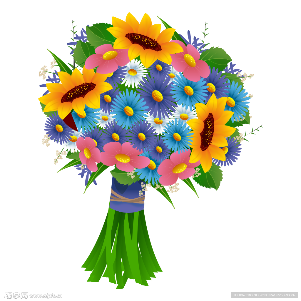 卡通花束图片
