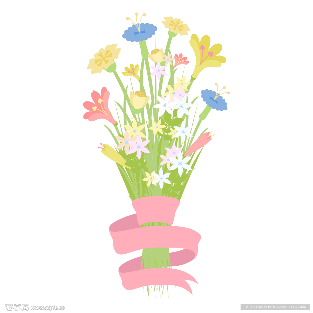 卡通花束图片