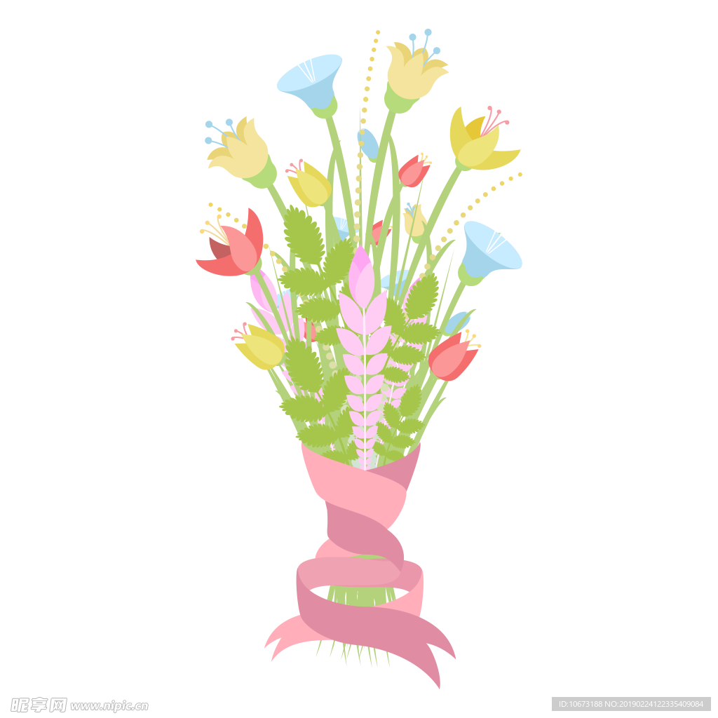 卡通花束图片