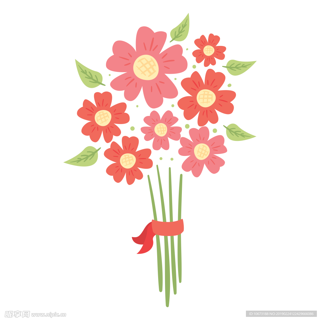 卡通花束图片