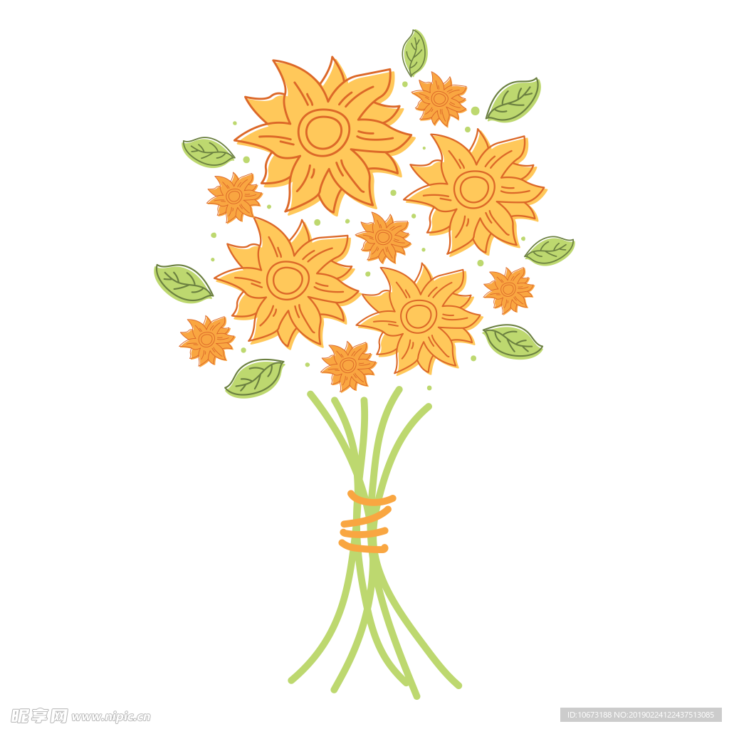 卡通花束图片