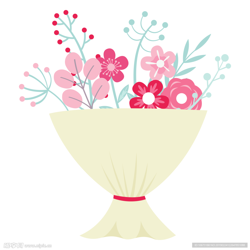 卡通花束图片