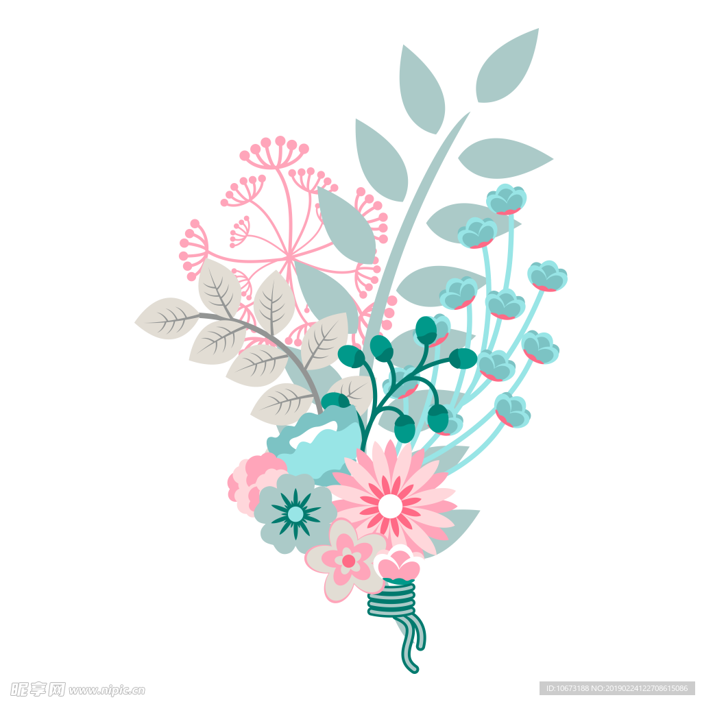 卡通花束图片