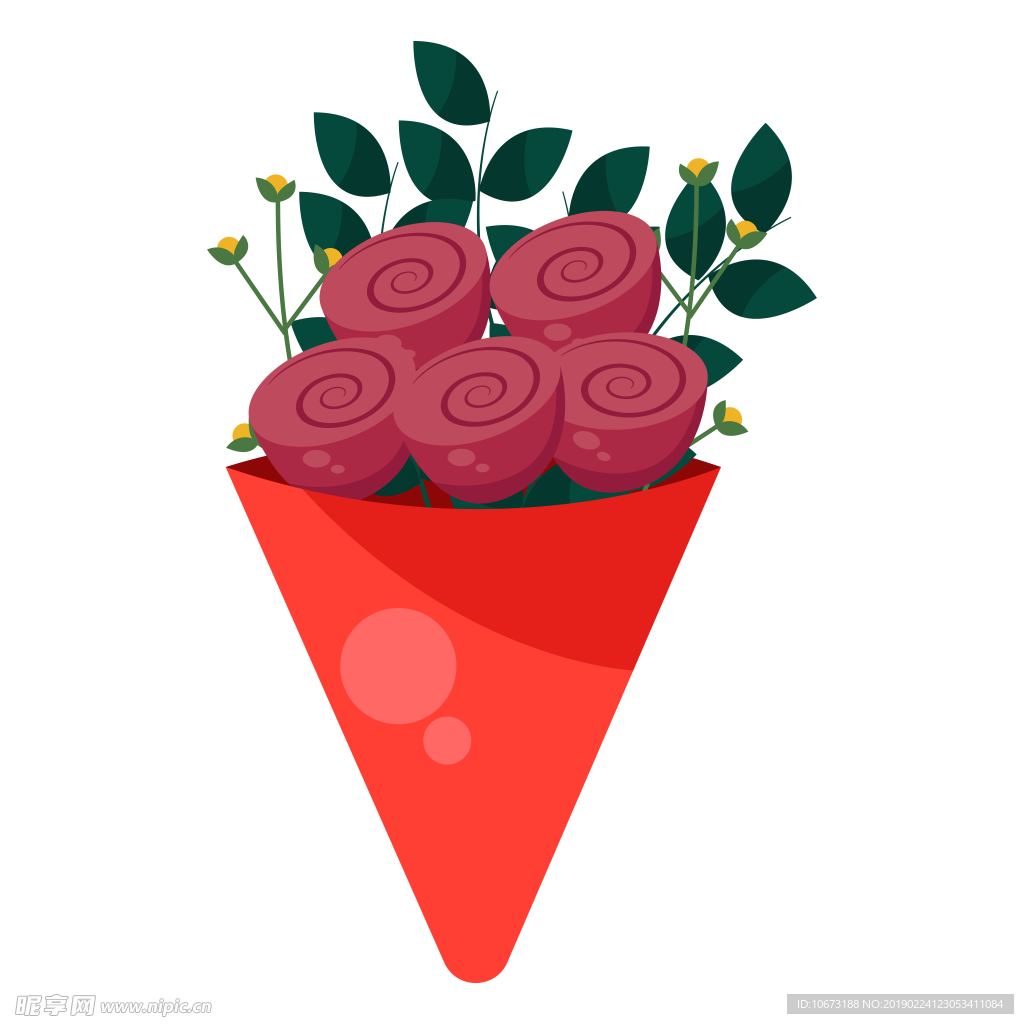卡通花束图片
