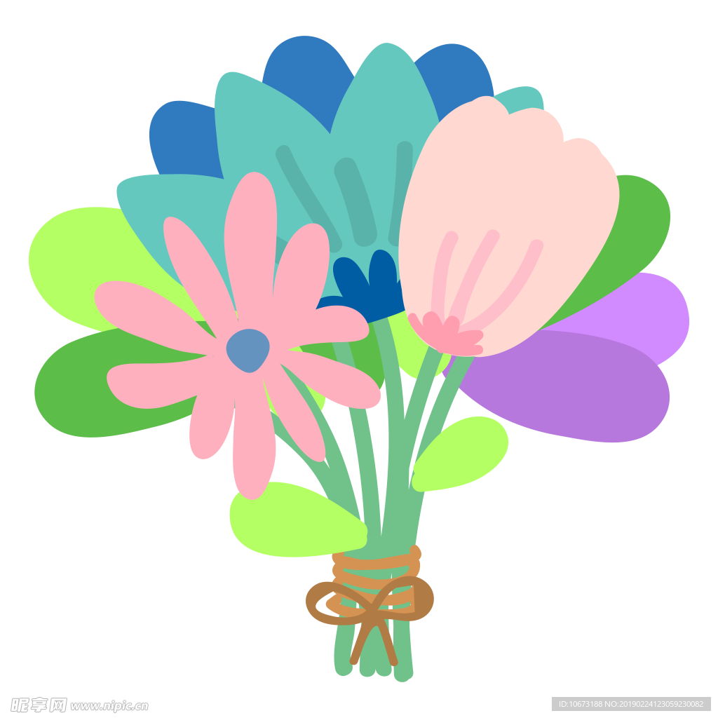 卡通花束图片