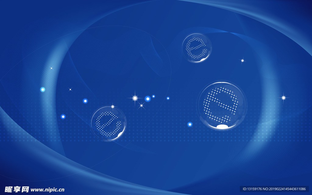 网络数字蓝色背景