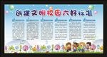 创建文明校园六好标准
