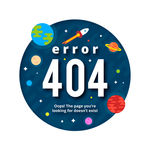 创意404错误页面太空