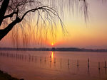 黄昏海边