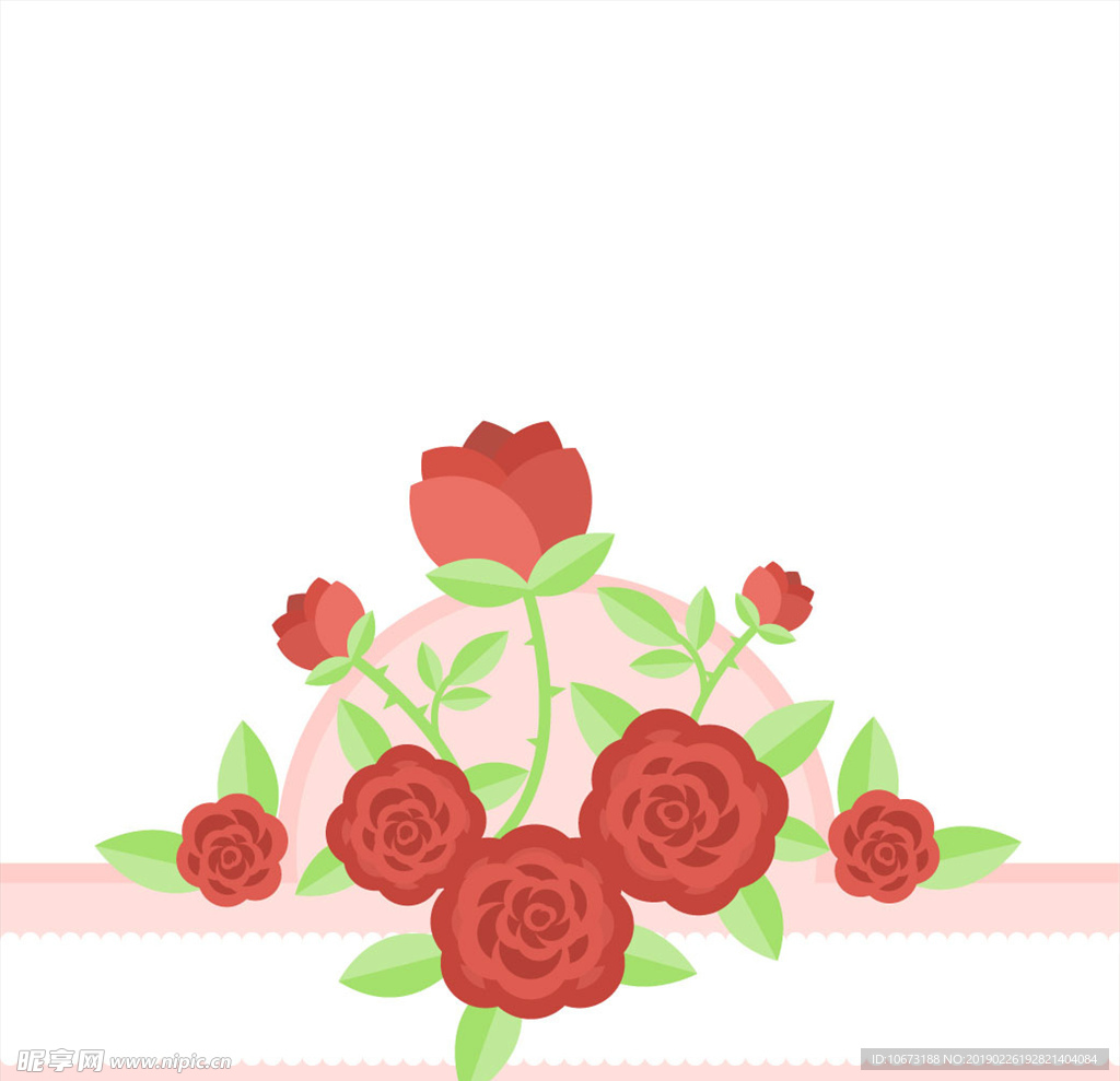 矢量玫瑰花