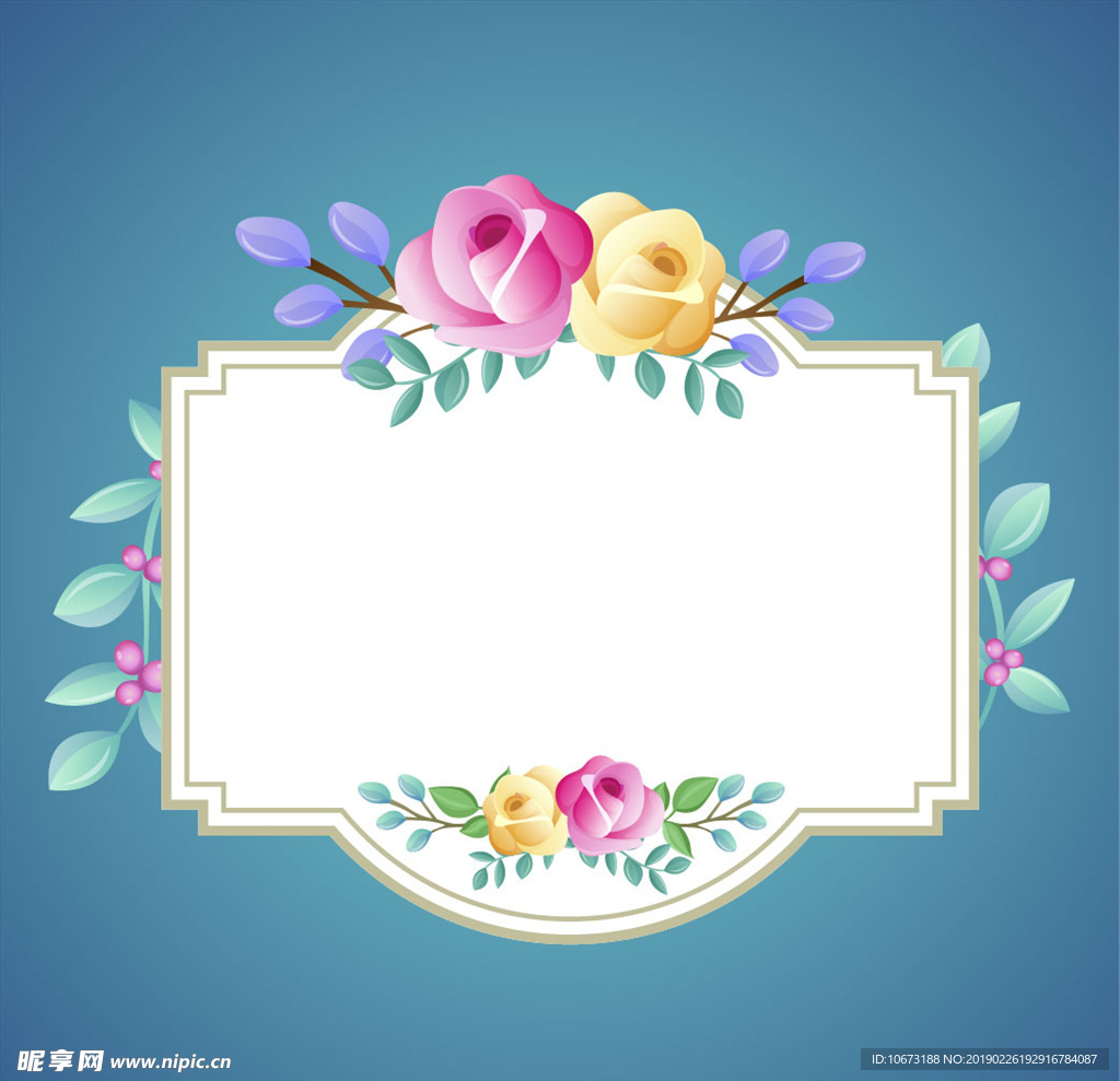 矢量玫瑰花