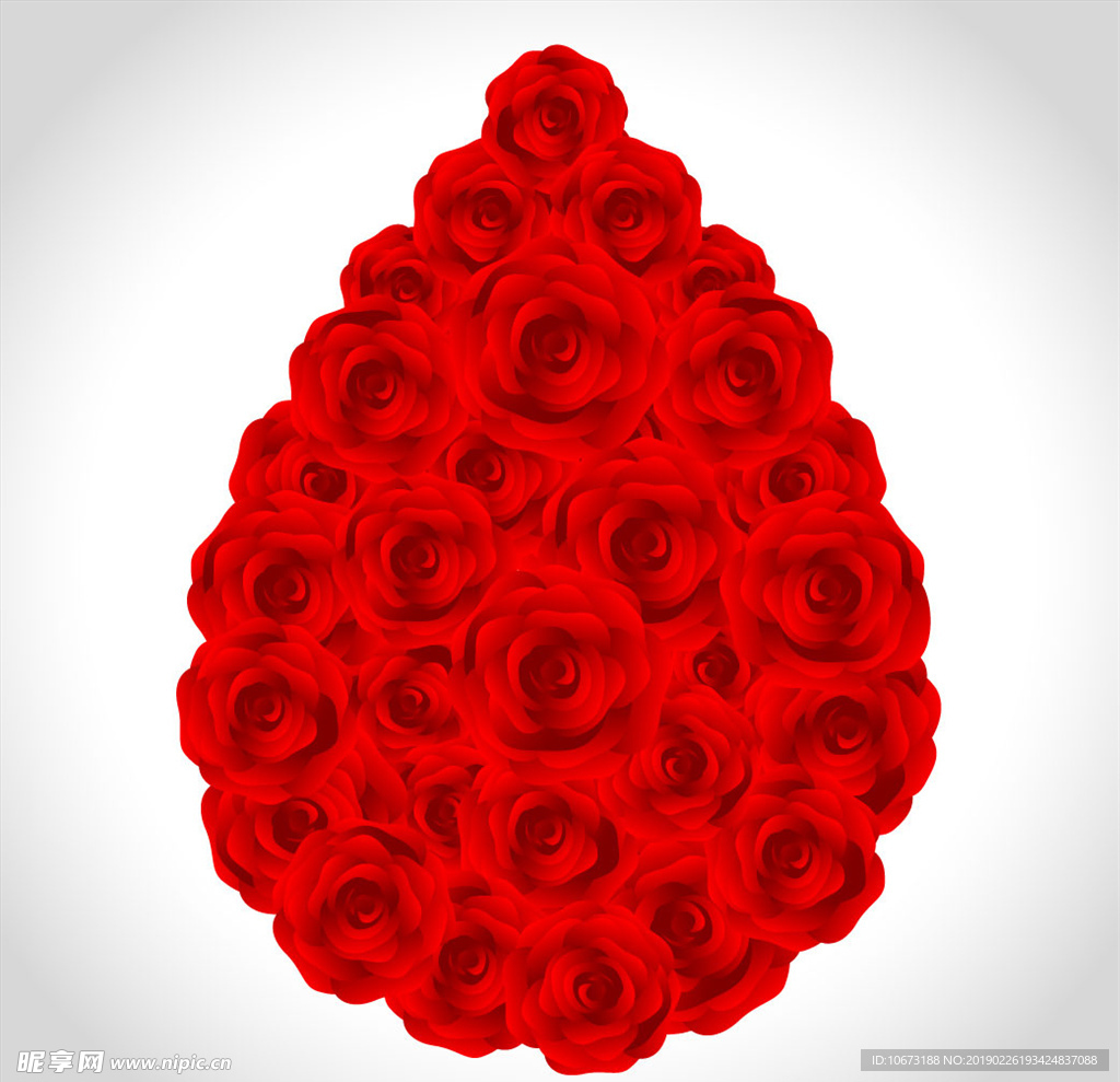 矢量玫瑰花