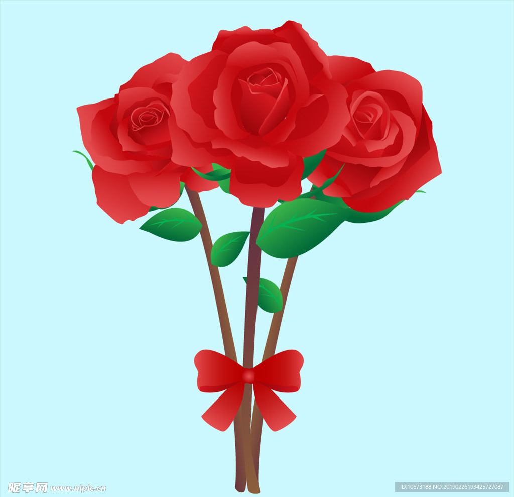 矢量玫瑰花