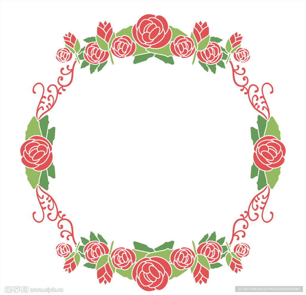矢量玫瑰花