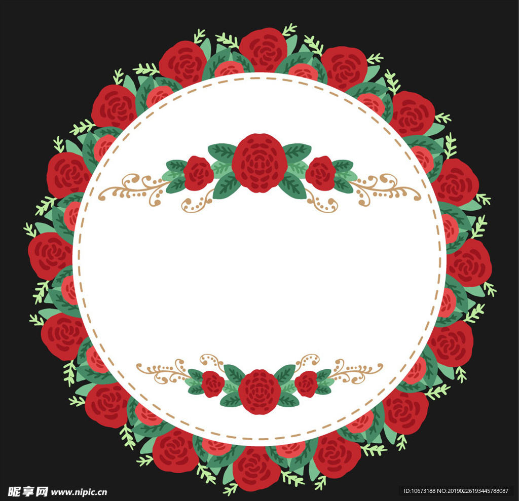 矢量玫瑰花