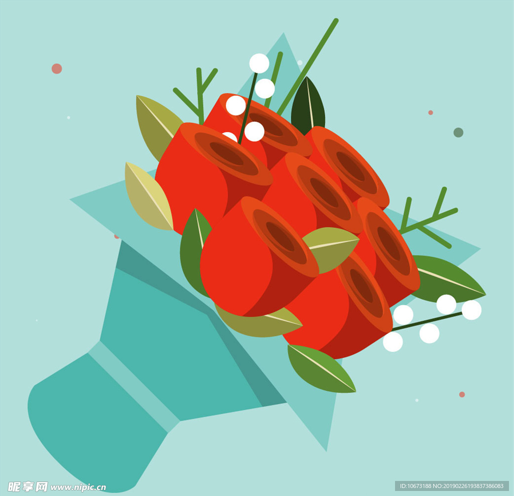 矢量玫瑰花