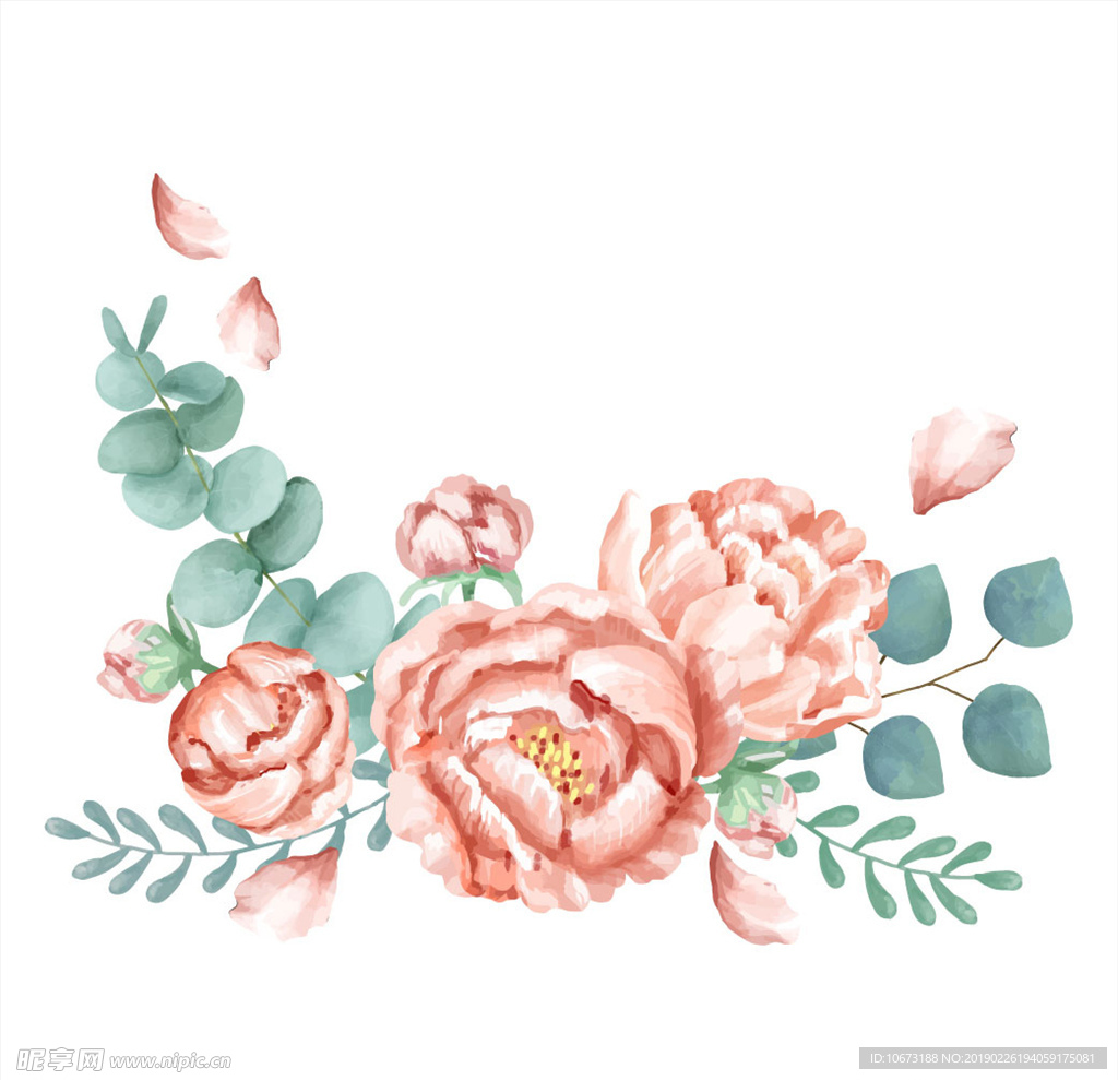 矢量玫瑰花