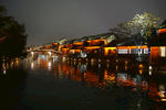 江南水乡 乌镇西栅的夜景