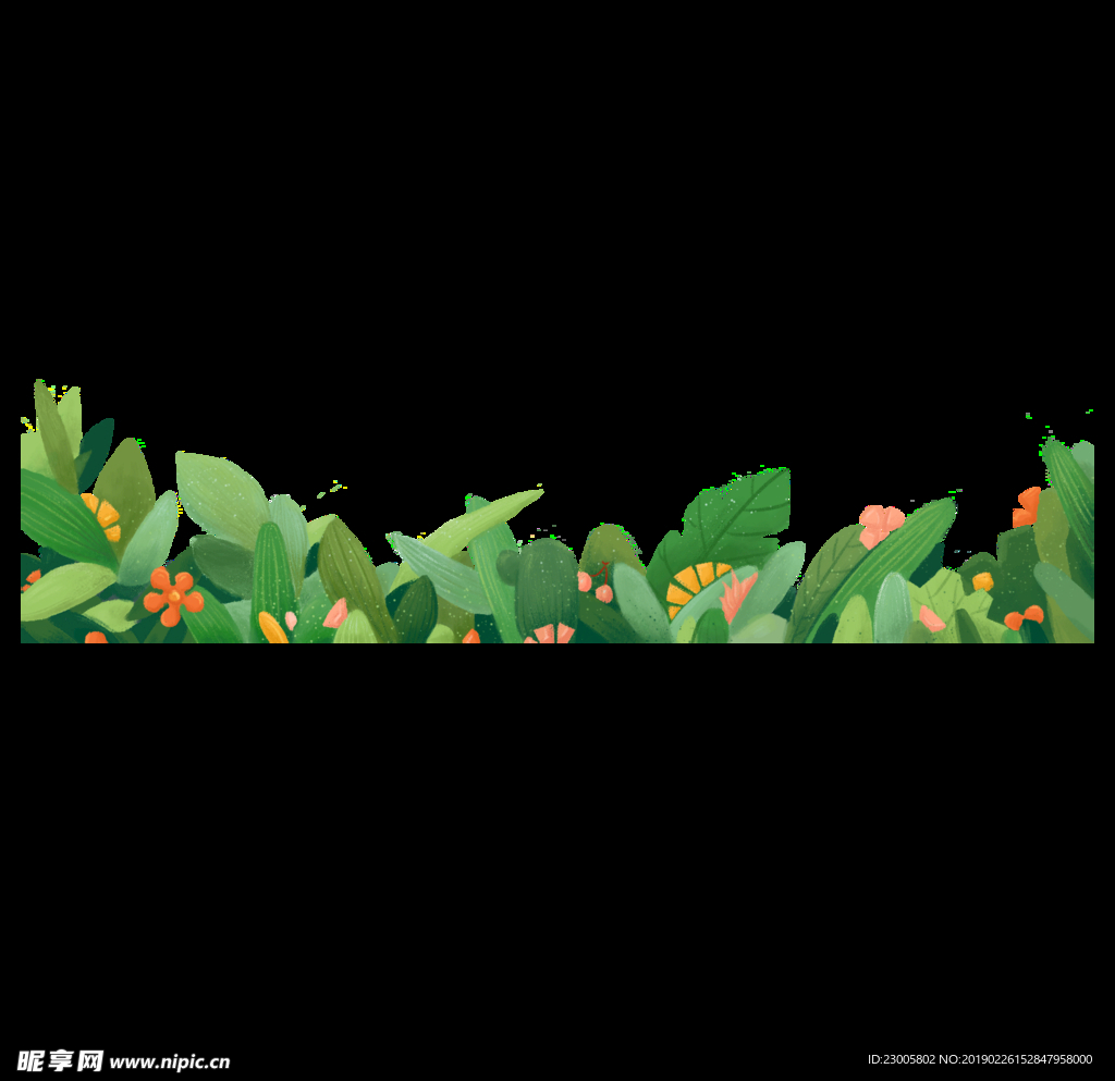 草丛树叶