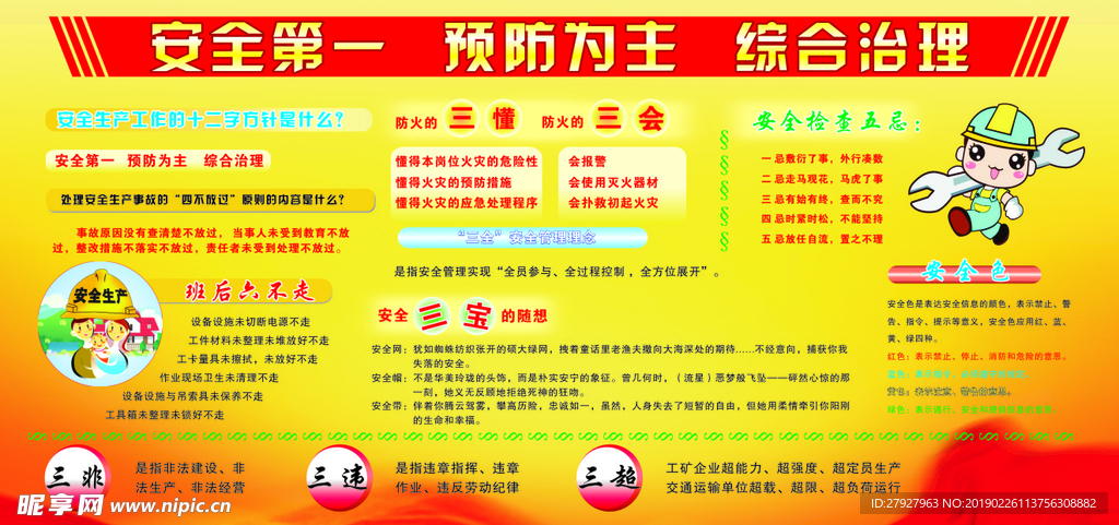 安全第一预防为主综合治理