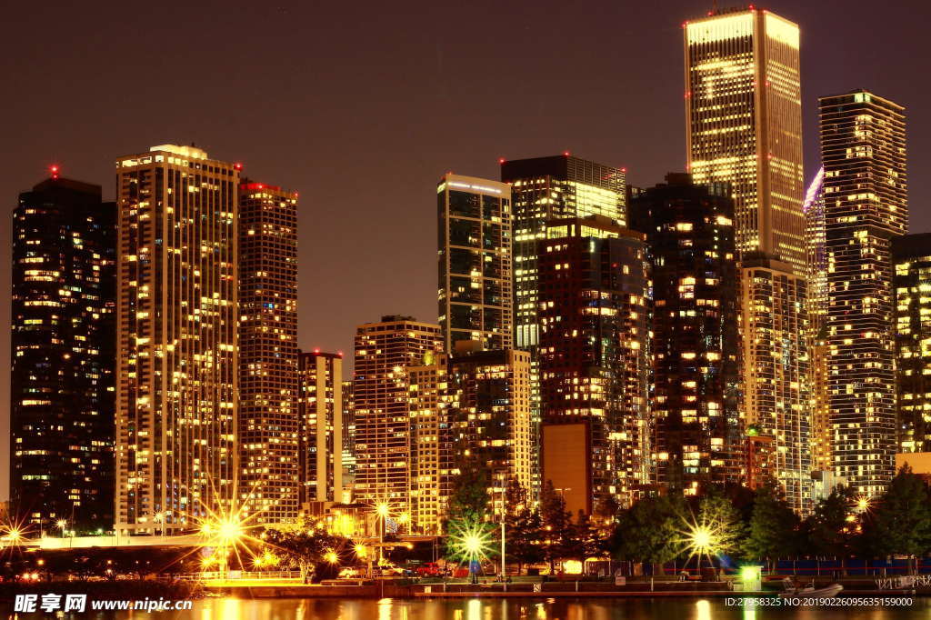 夜景  城市   黑金夜景