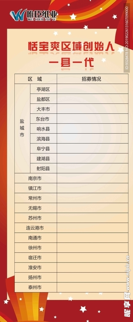 区域海报展架