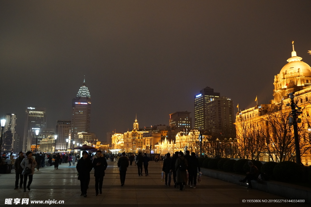 上海外滩夜景 建筑