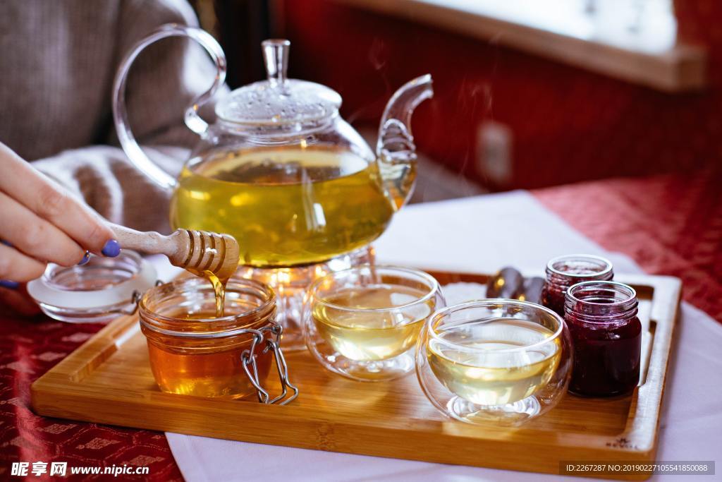 透明玻璃茶具烹茶
