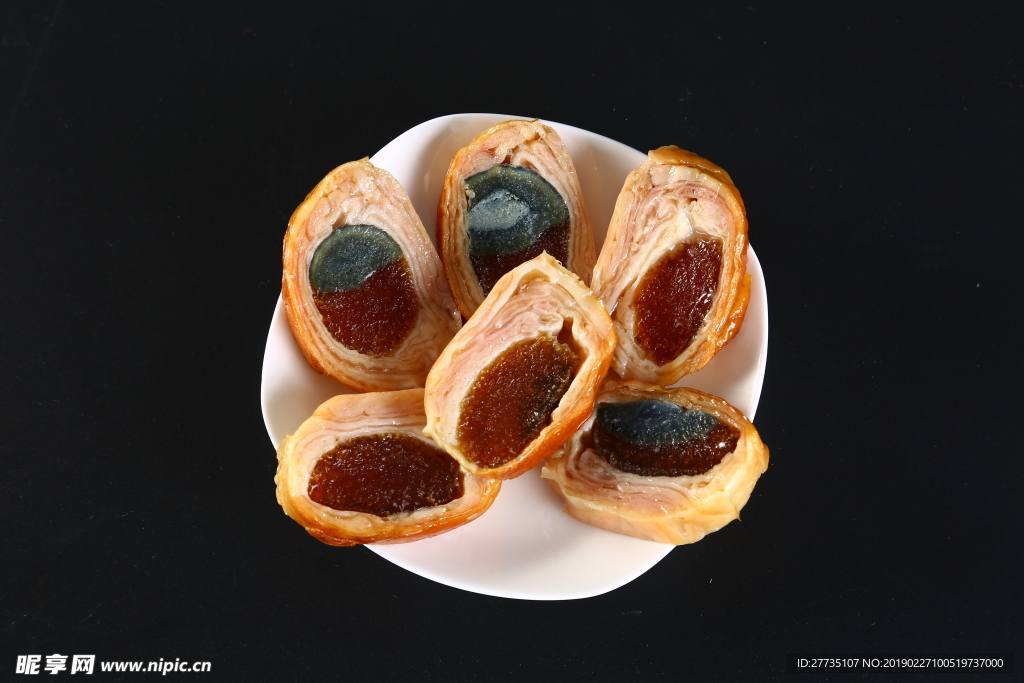 皮蛋卷 料理美食 美食拍摄