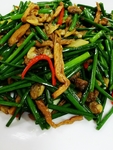 花甲肉炒韭菜花