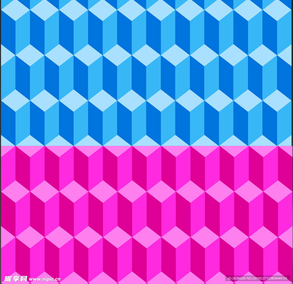 3d几何立方体矢量背景图案