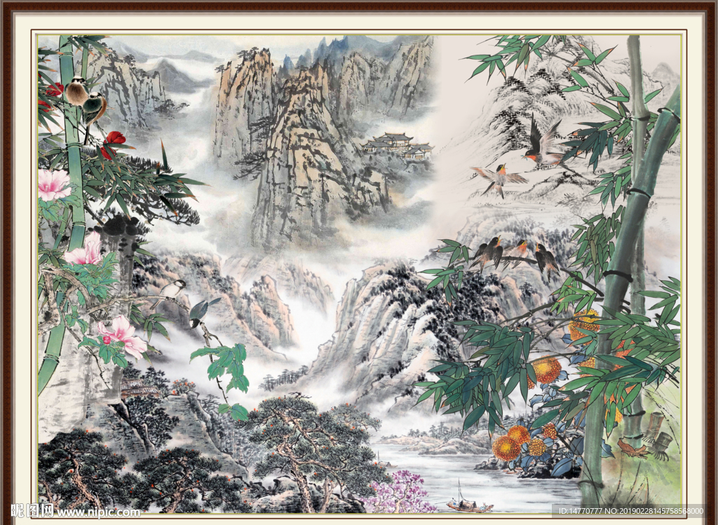 中国画竹子