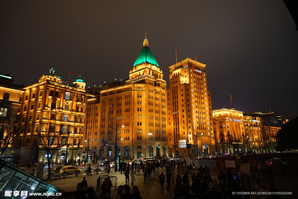 上海外滩夜景 老建筑