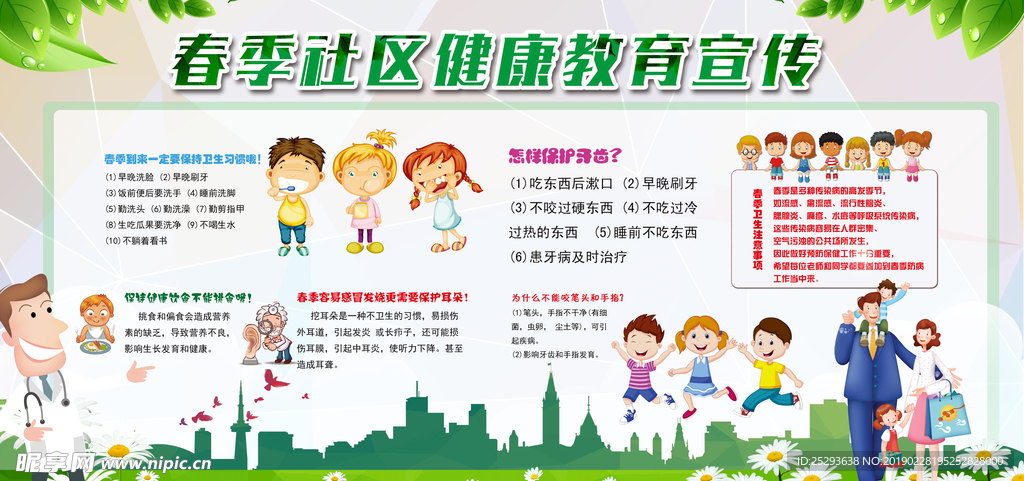 春季健康宣传栏