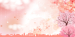 樱花展板背景