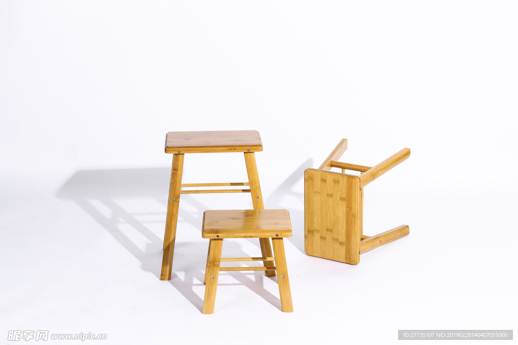 竹椅子 生活用品 产品拍摄