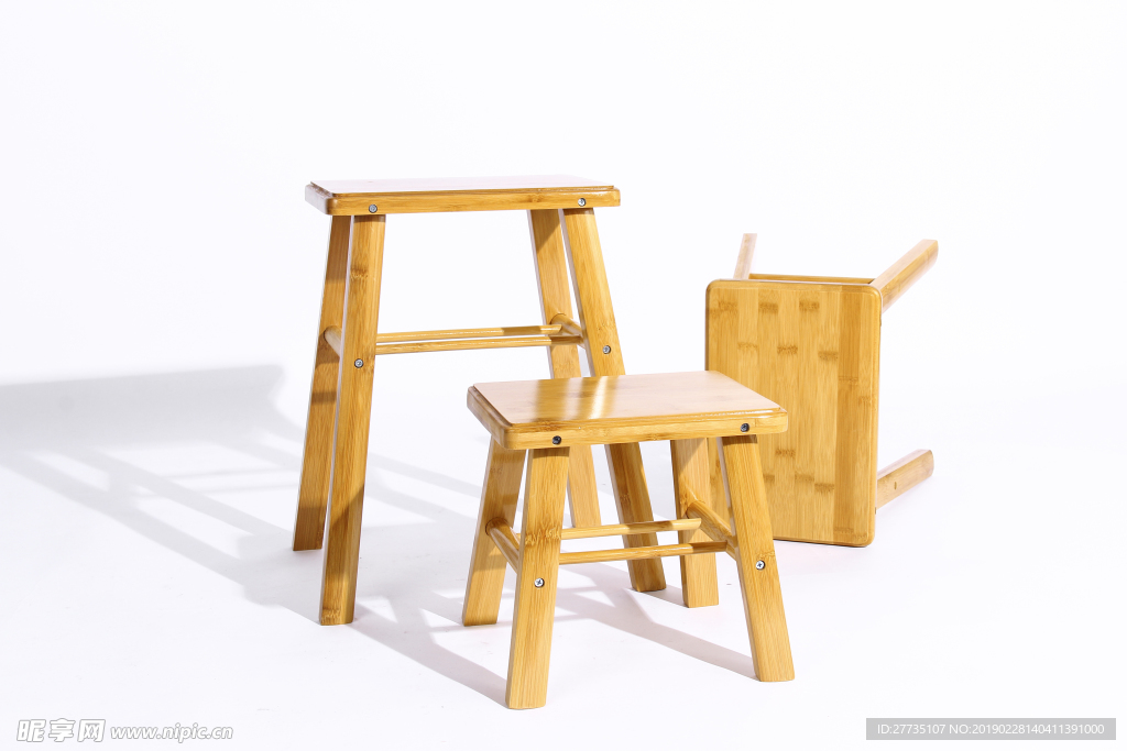 竹椅子 生活用品 产品拍摄