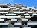 几何建筑仰视