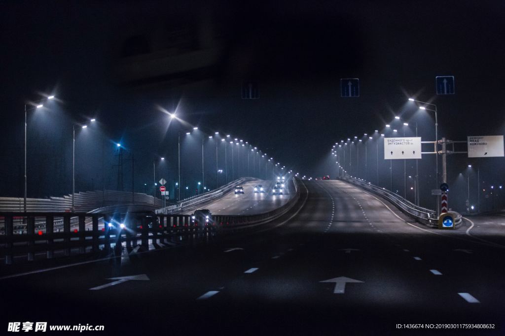 高速夜景