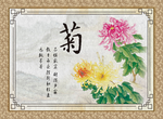 中国风古雅挂图菊