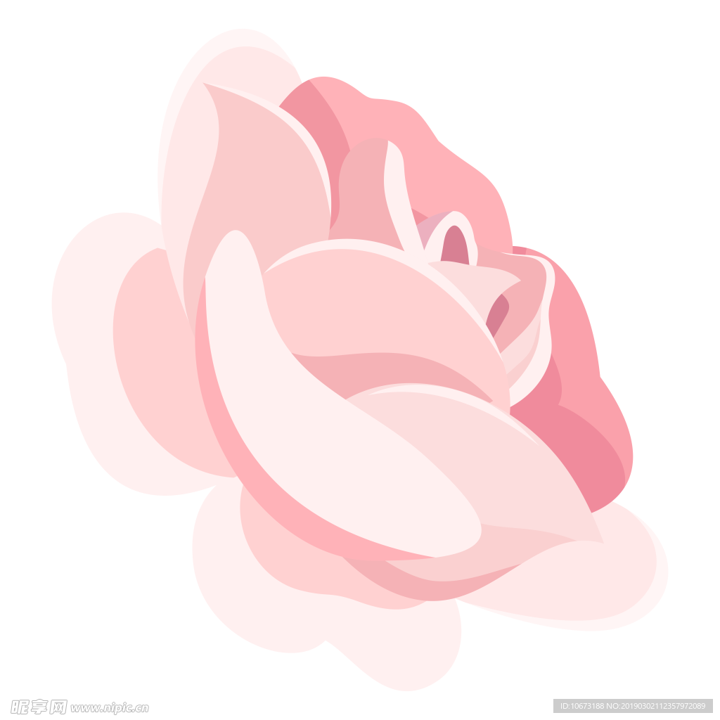 卡通玫瑰花