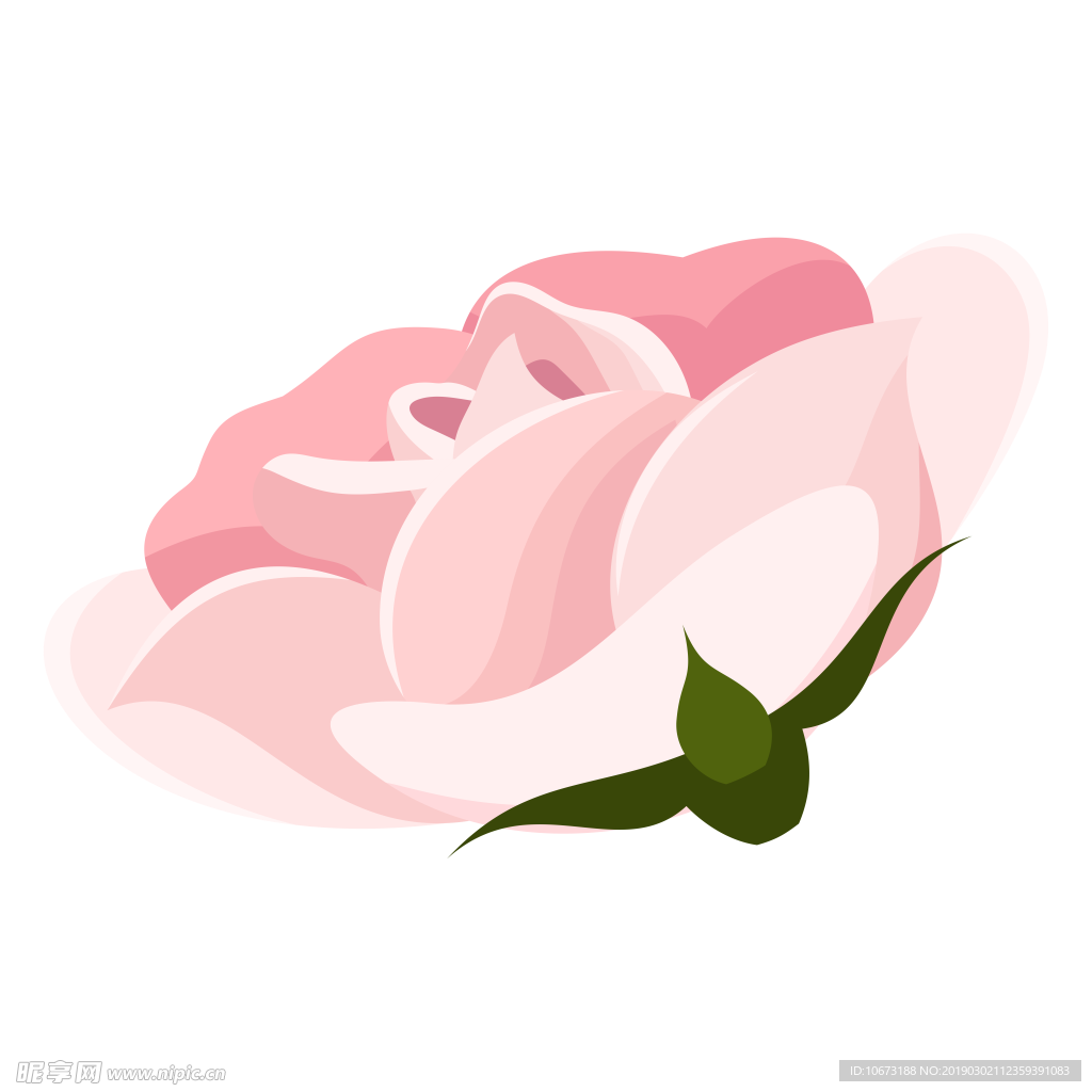 卡通玫瑰花