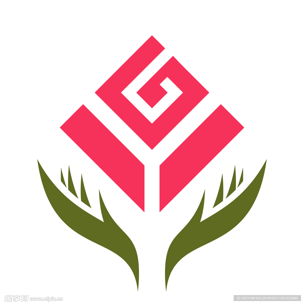 卡通玫瑰花