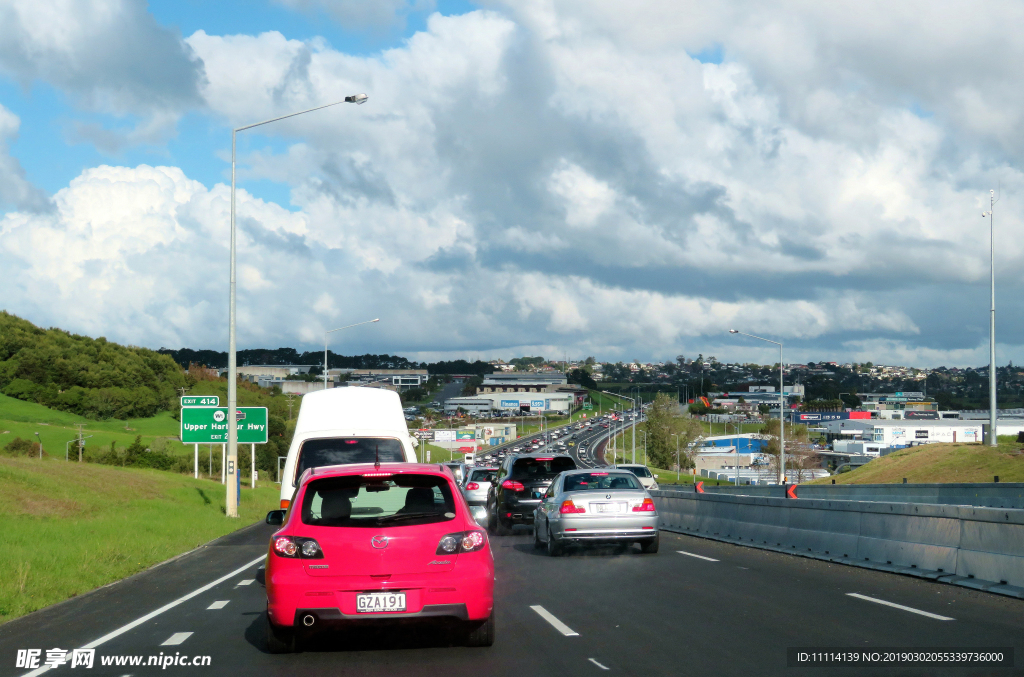 新西兰高速路风景车拍