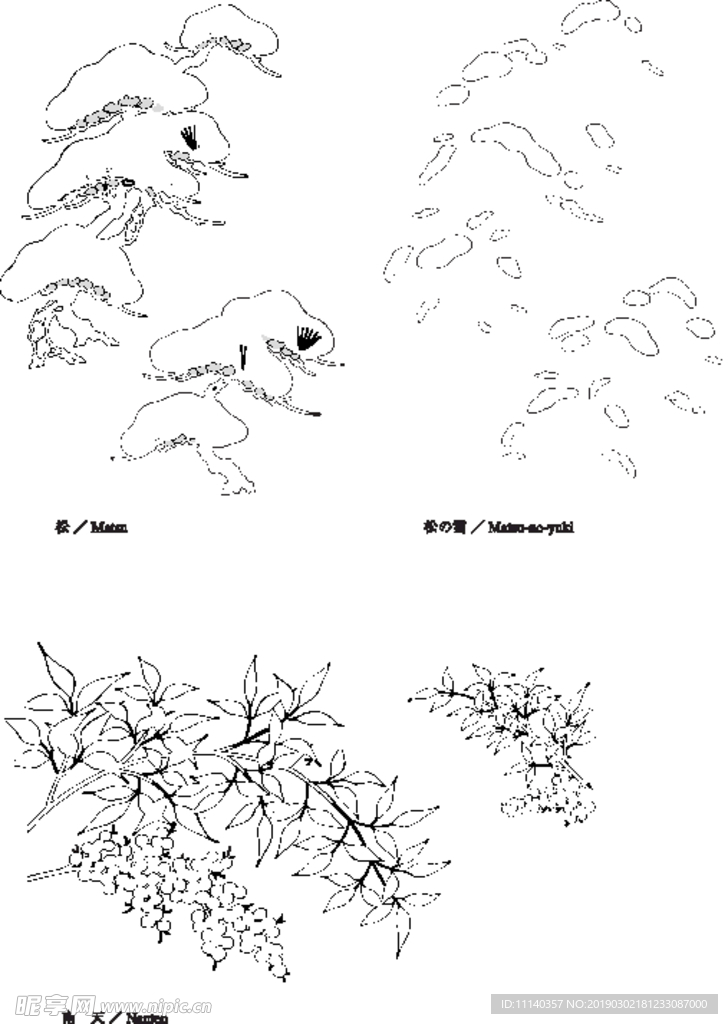 白描花草