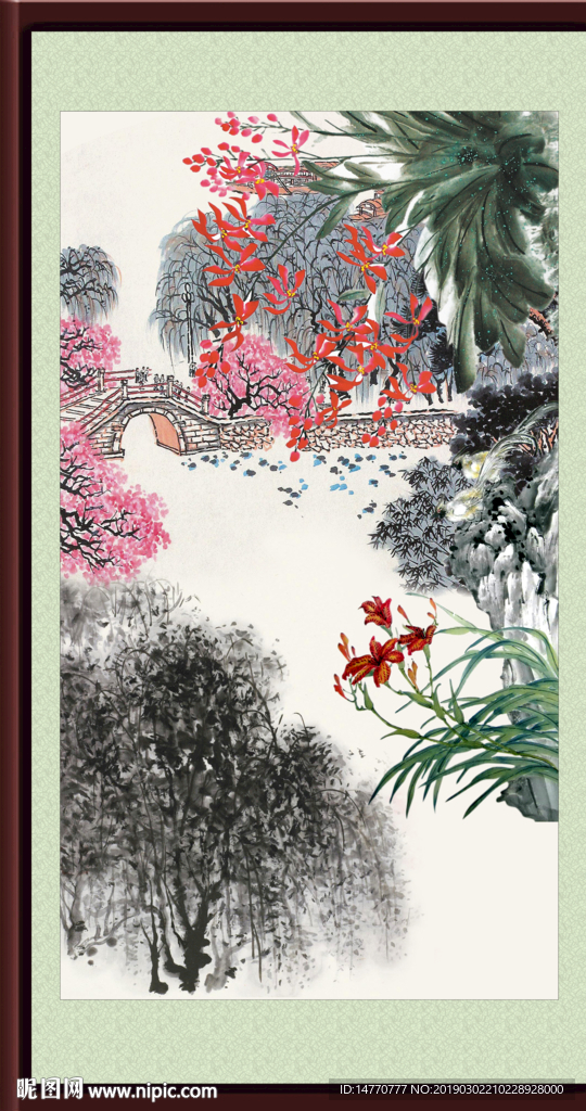 兰花国画