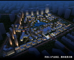 夜景鸟瞰图